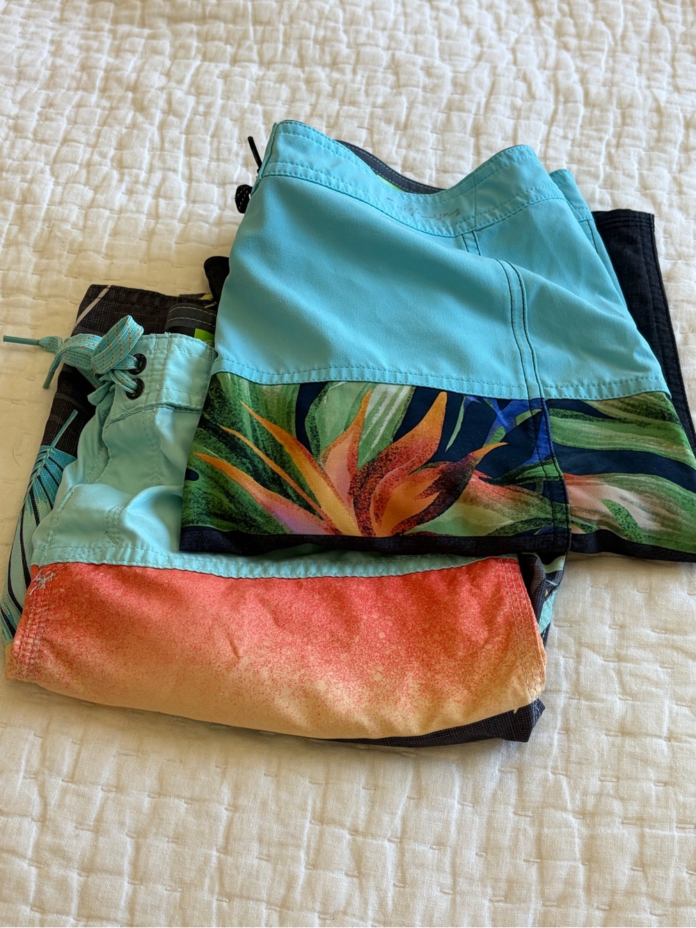 2Pairs Size 14/28 Quicksilver Board Shorts
